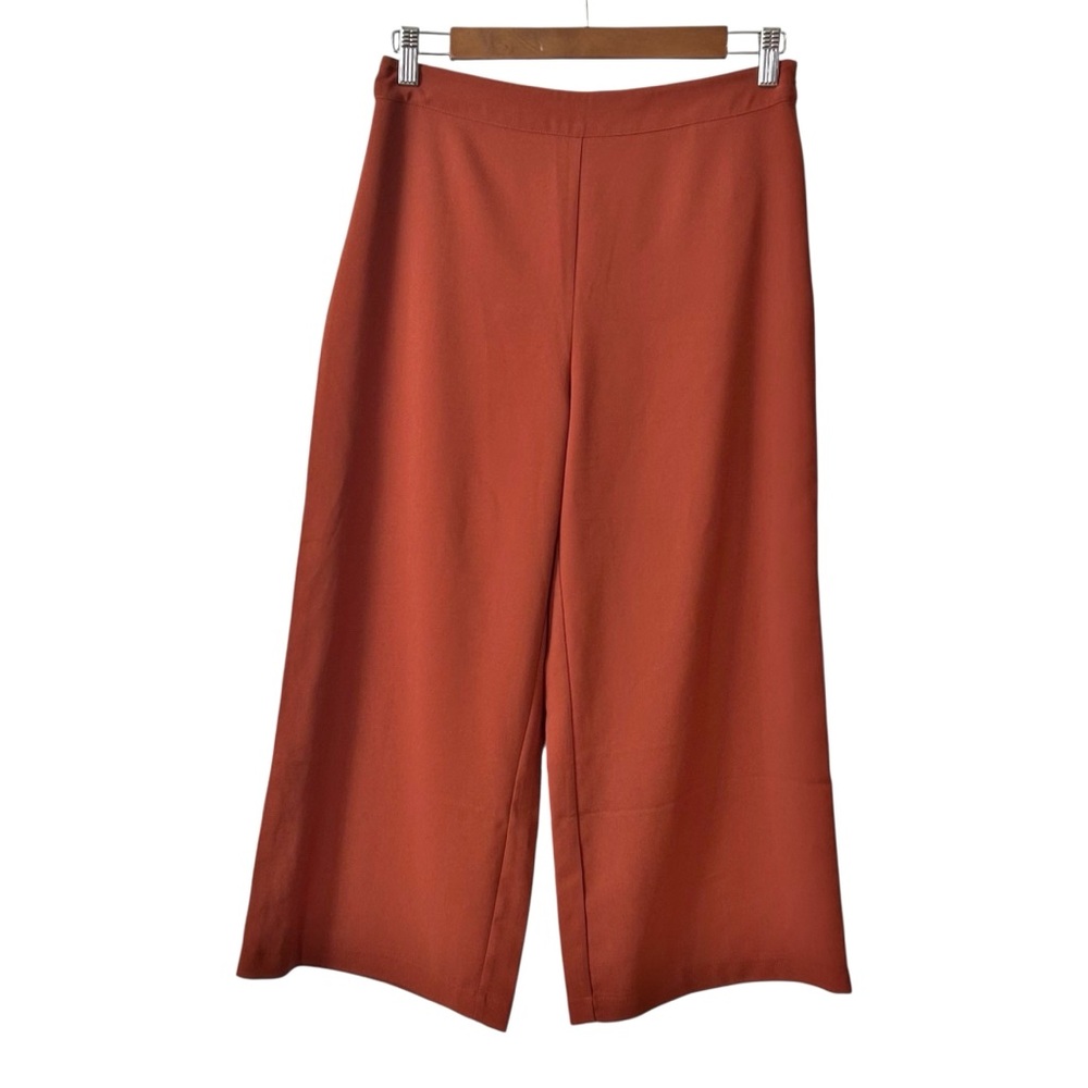 Abercrombie & Fitch Wild Leg Cropped Pant Culotte Women’s SZ 4 in‎ Burnt Orange